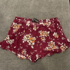 Maroon shorts ambiance apparel